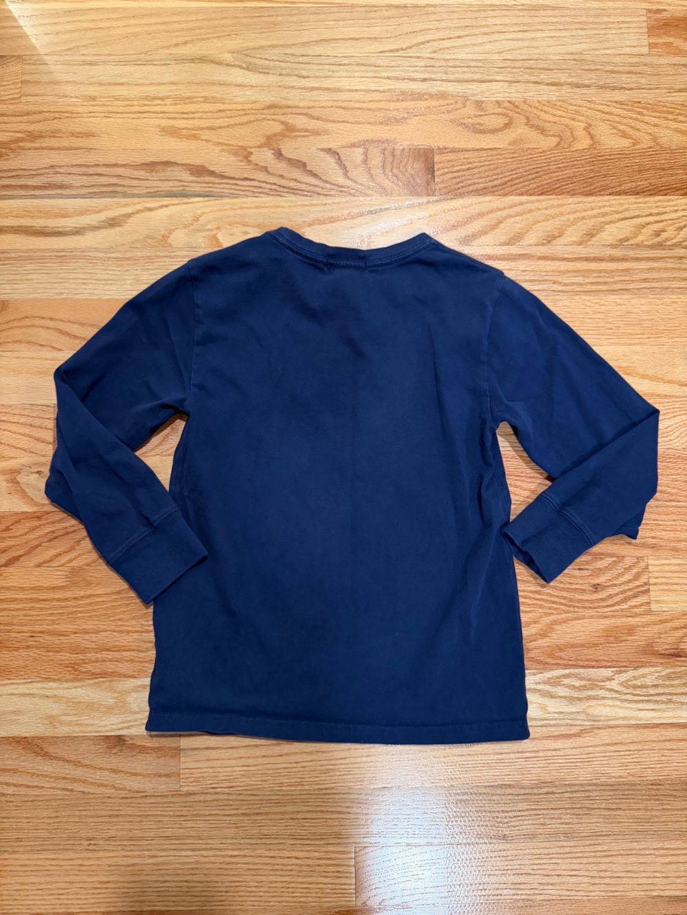 Polo Ralph Lauren Boys Navy Long Sleeve T Shirt Red Pony Size 8 - Picture 2 of 5